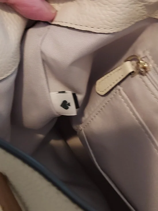 Kate Spade Rosie Sinch Pebbled Leather Medium Flap Backpack In Cream/Tan - Picture 14 of 16